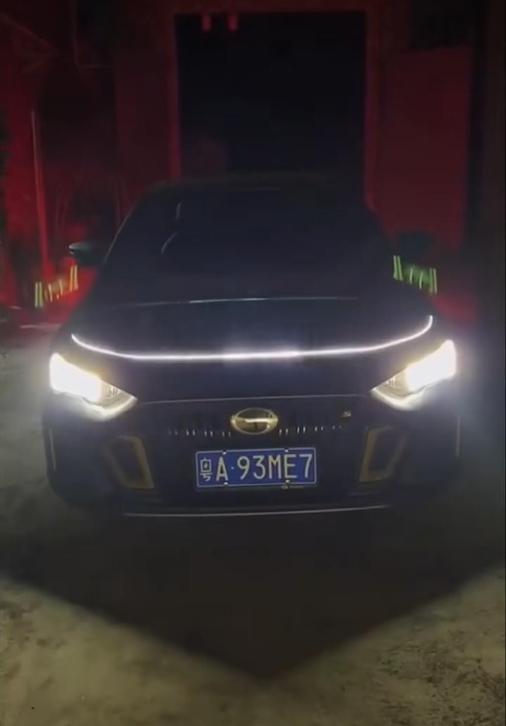 Led esterni per la macchina